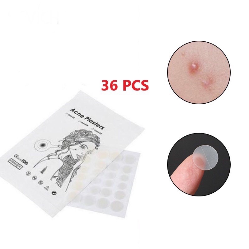 Bộ 36 miếng dán che mụn, che khuyết điểm thoáng khí