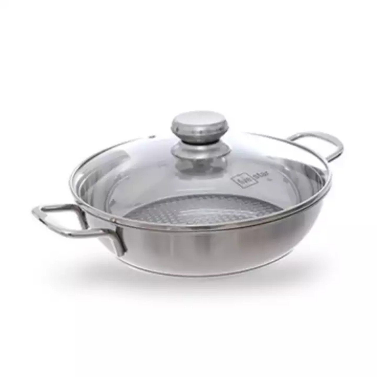 Nồi lẩu inox cao cấp bếp từ 3 đáy Fivestar Standard  24 cm,nắp kính.tặng 1 vá canh inox