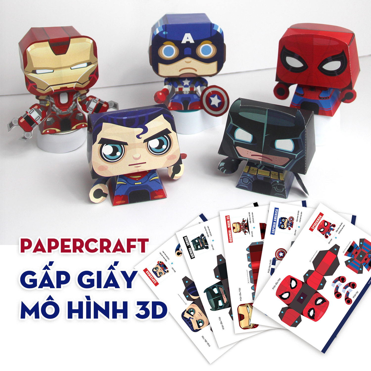 Bộ gấp giấy mô hình 3D đồ chơi giáo dục phát triển kỹ năng - 3D papercraft
