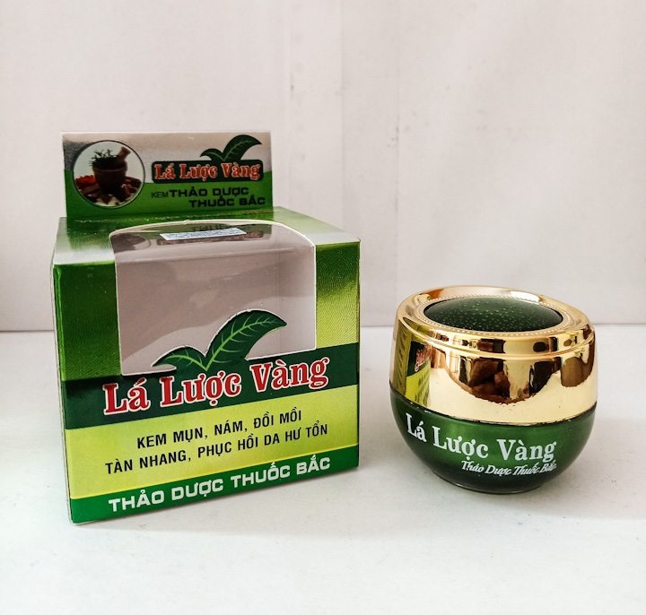 Kem lá lược vàng-xanh
