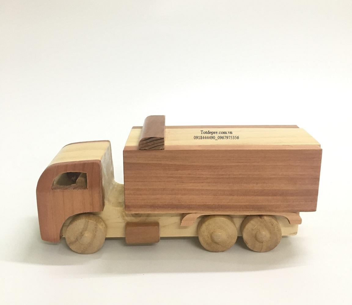 Mô hình xe ô tô tải - Đồ chơi gỗ cao cấp,đồ decor