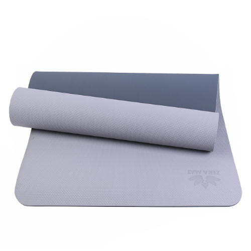 Thảm cleacco tập yoga tpe 2 lớp zera-6mm-2l-xam - xám mvp sport