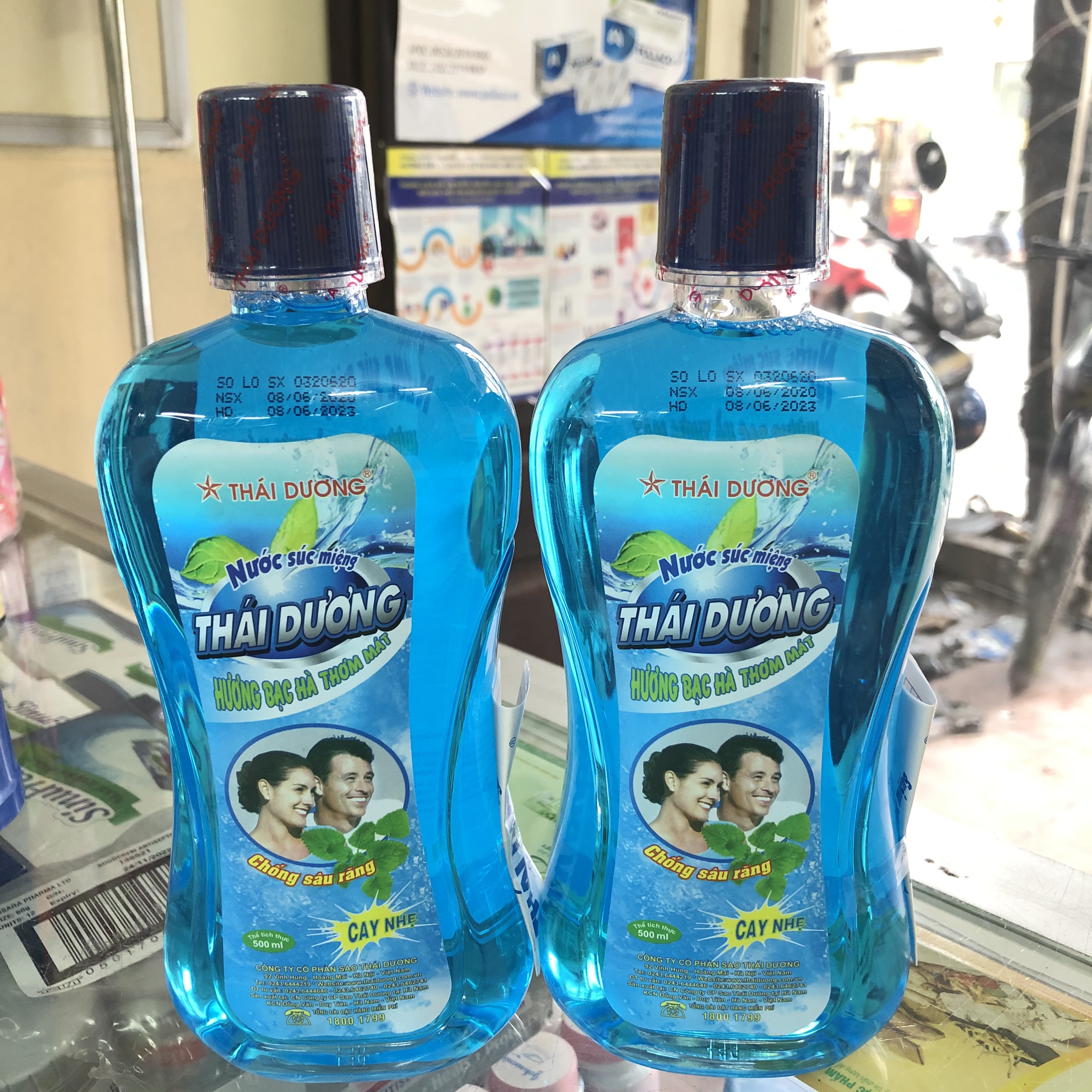 Nước Súc Miệng Thái Dương Hương Bạc Hà 500ml