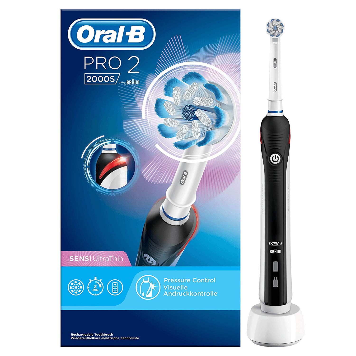 Oral-B Elektrische Zahnbürste Pro 2 2000S 