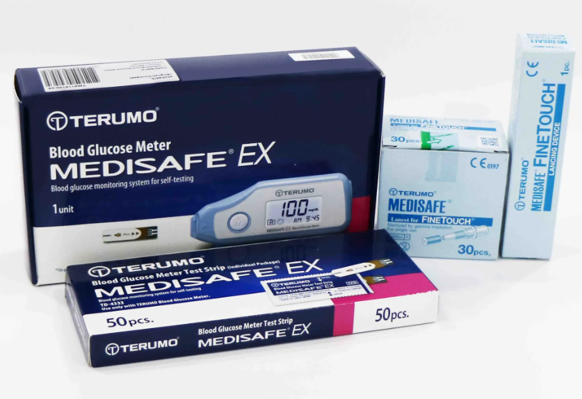 Que thử , Đầu đọc đường huyết dùng cho máy Medisafe EX phiên bản mới 1 hộp 50 que đọc