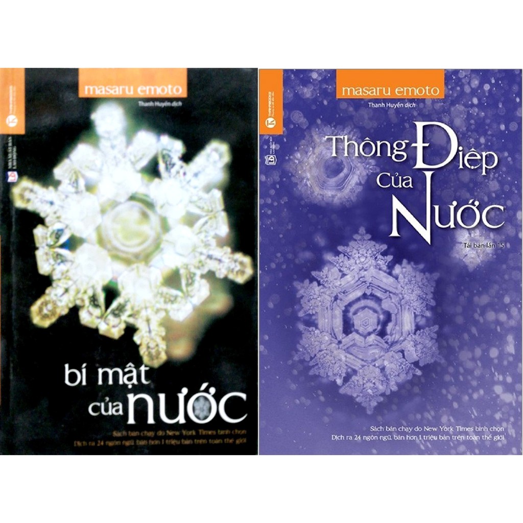 Nguyetlinhbook Sách - Combo Thông Điệp Của Nước + Bí Mật Của Nước.
