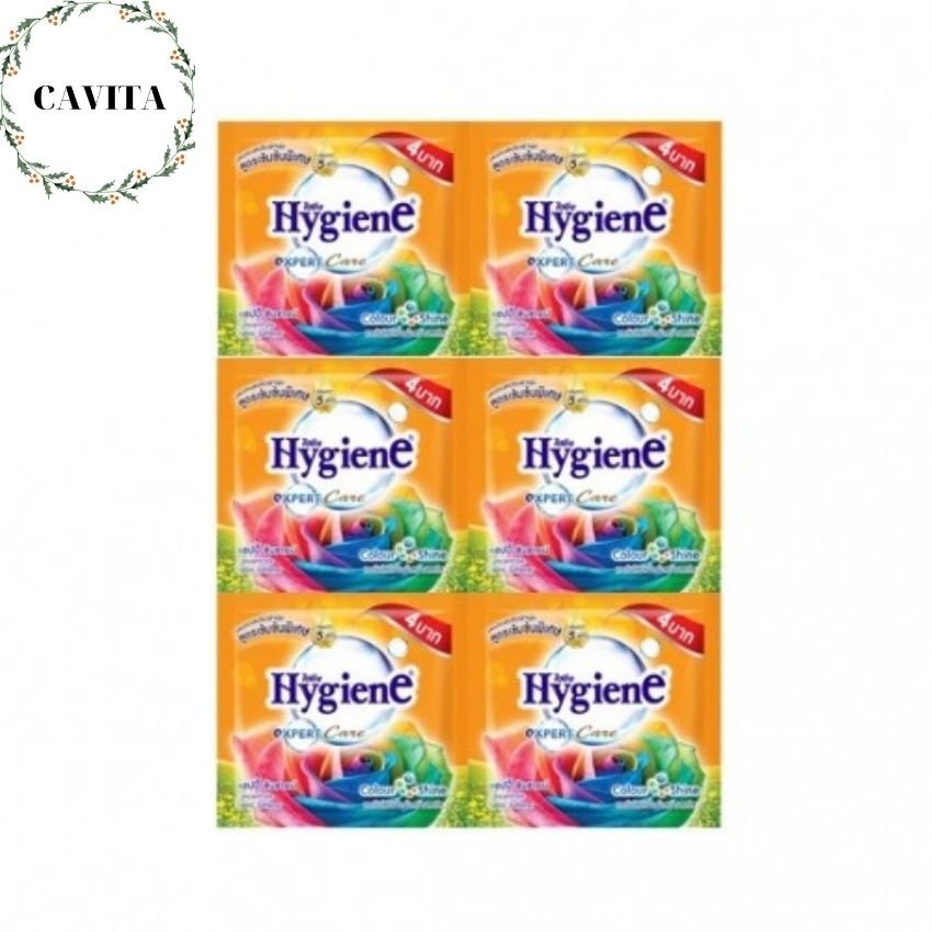 [FREESHIP] Combo 12 gói Nước Xả Hygiene Đậm Đặc Thái Lan CAVITA lưu hương lâu, giúp mềm vải, an toàn