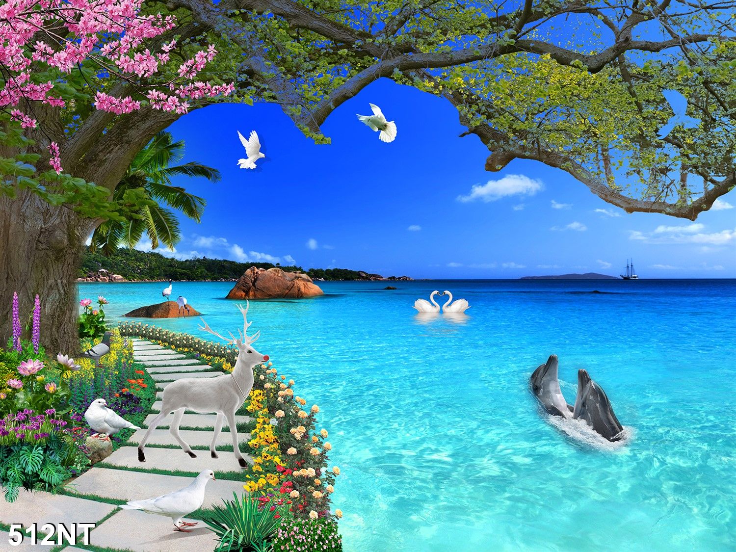 Tổng Hợp Tranh 3D Phong Cảnh Biển Giá Rẻ, Bán Chạy Tháng 5/2023 - Beecost