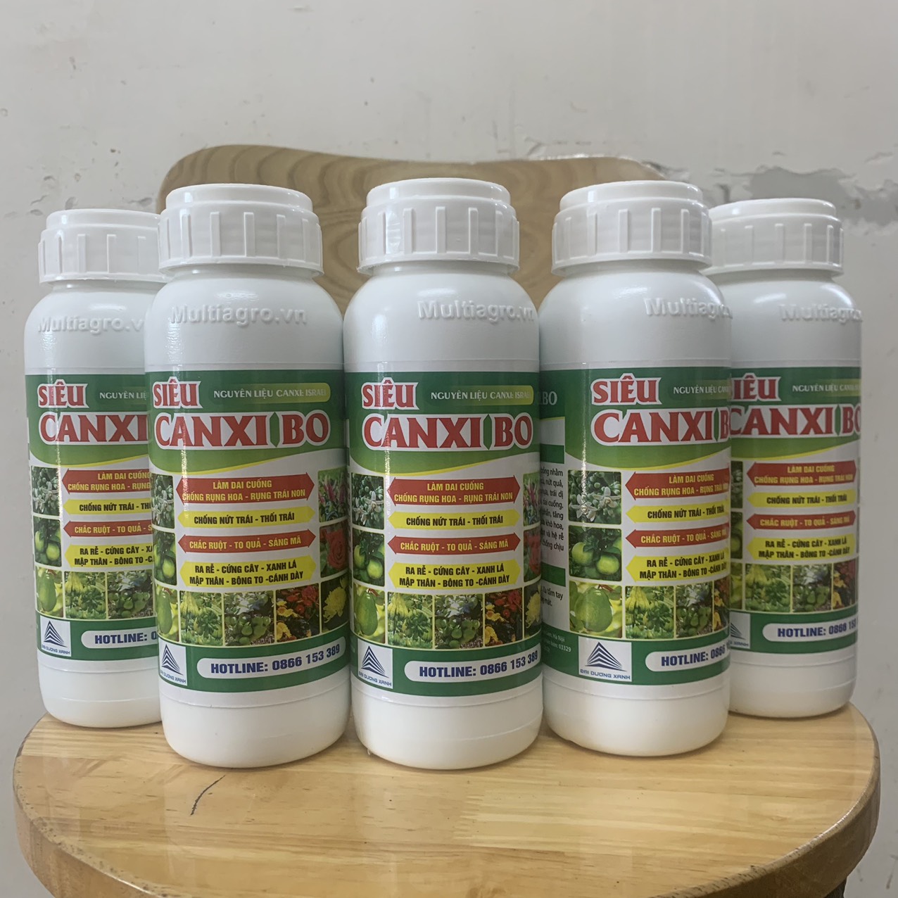 Combo 5 chai phân bón cây ăn trái siêu canxi bo 480ml, phân bón chống rụng hoa, rụng trái non, ra hoa đồng đều, trái to và đẹp, ngọt quả và nặng ký; phân bón nguyên liệu nhập israel, hàng chất lượng cao