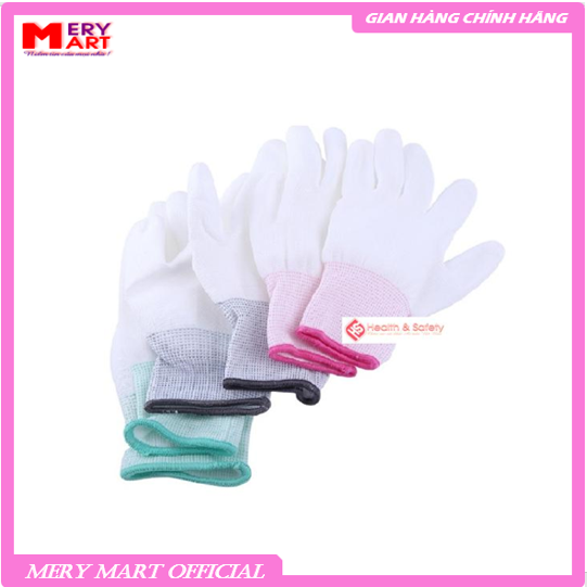 Combo 50 Đôi Găng Tay Phủ PU Ngón Trắng - Hàng Chất Lượng Cao