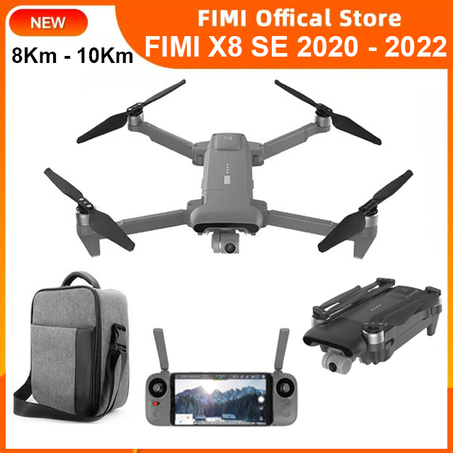 [Trả góp 0%]Flycam Xiaomi Fimi X8 SE 2020 - 2022 Gấp Gọn Gimbal Trống Rung 3 Trục Quay Phim 4K Tầm xa 8KM - 10KM Thời Gian Hoạt Động 35 Phút - CHÍNH HÃNG