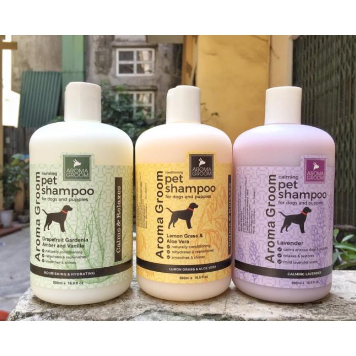 Sữa tắm dưỡng lông chó mèo Aroma Groom 500ml