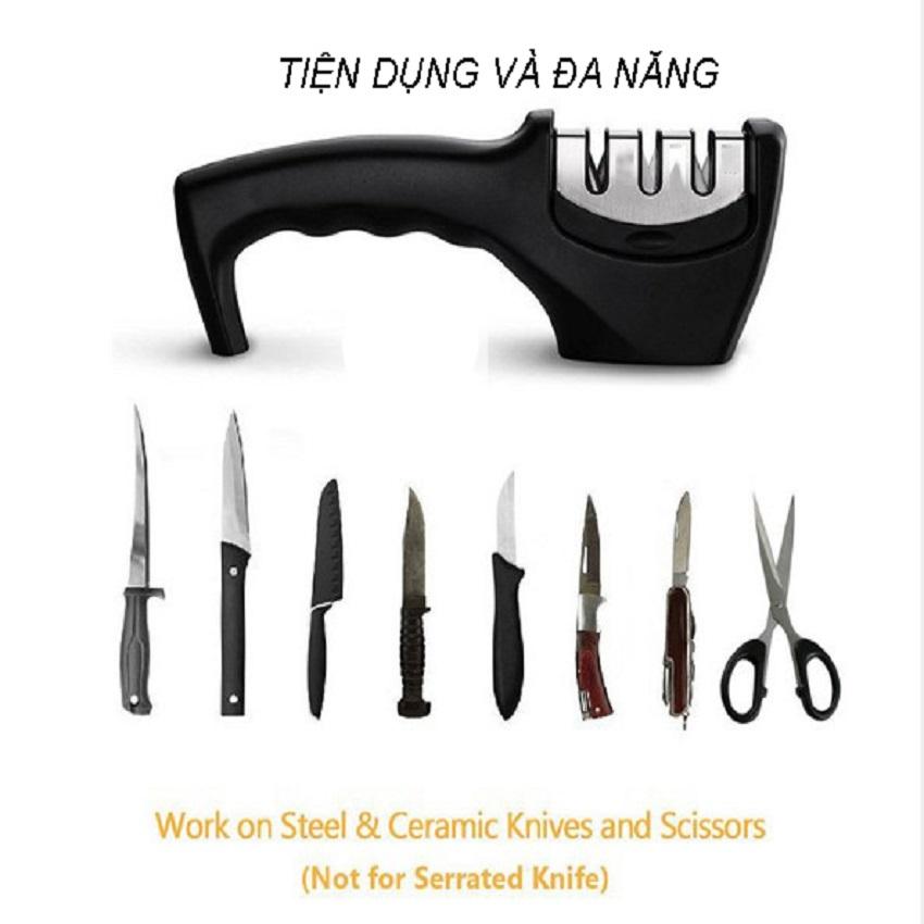 Dụng cụ mài dao Knife sharpener X8 cao cấp, dụng cụ mài dao kéo đa năng công nghệ nhật bản,Dụng cụ mài dao cầm tay 3 trong 1 lưỡi mài phủ gốm ceramic, phủ kim cương, hợp kim vonfram, máy mài dao [Good shops]