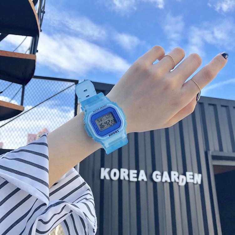 [HCM]Đồng Hồ Thể Thao Nữ SHHORS màu Matcha HOT TREND + Tặng Vòng tay.