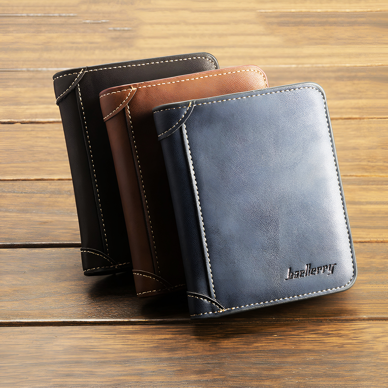 Ví bóp nam baellerry bền đẹp nhiều ngăn kiểu đứng