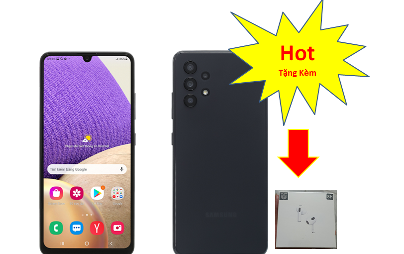 [HOT- Tặng Tai Nghe] Điện thoại Samsung Galaxy A32 Ram 8G/128G chính hãng Bảo hành 12 Tháng