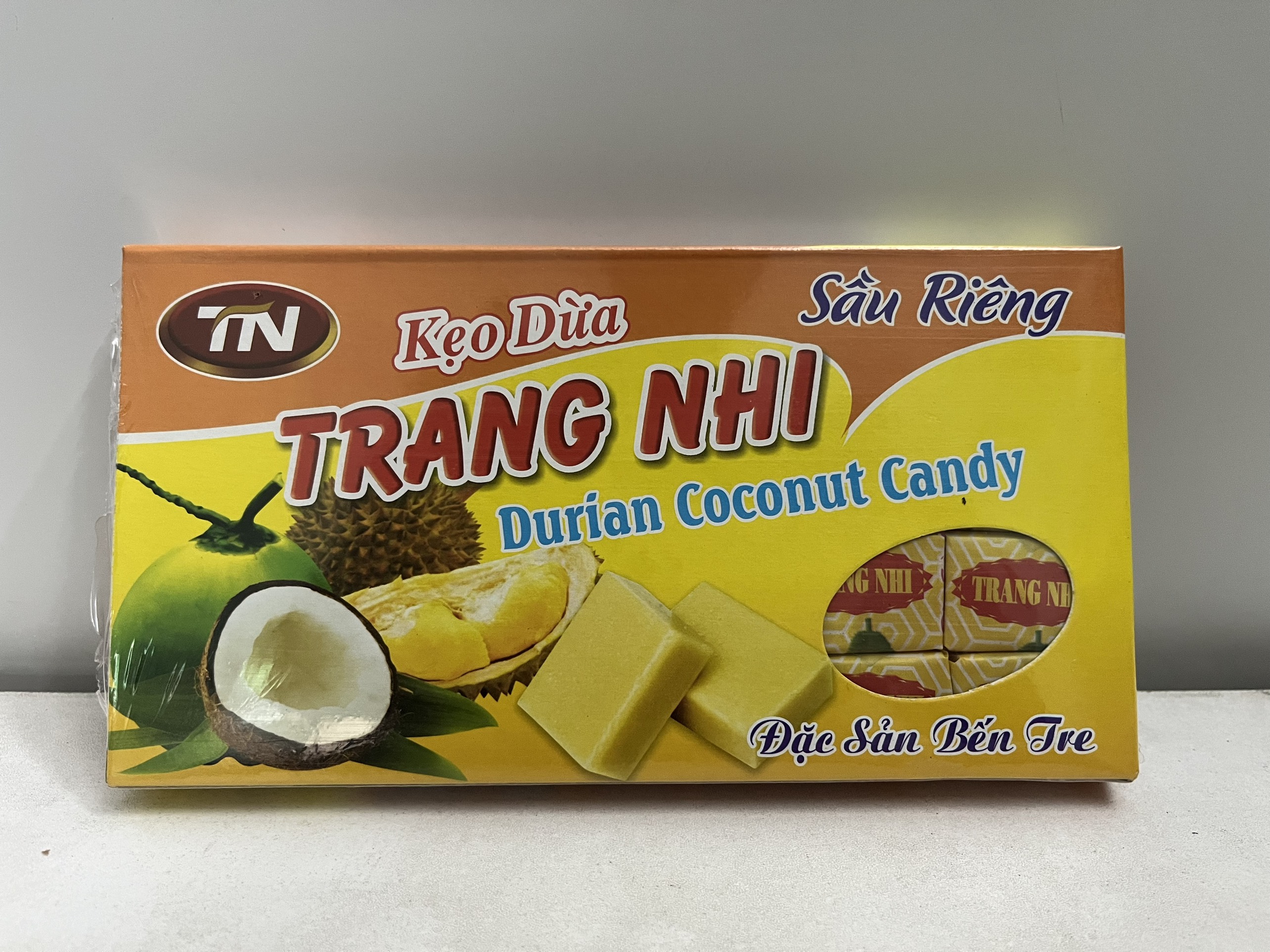 Kẹo dừa sầu riêng đặc sản bến tre 320g