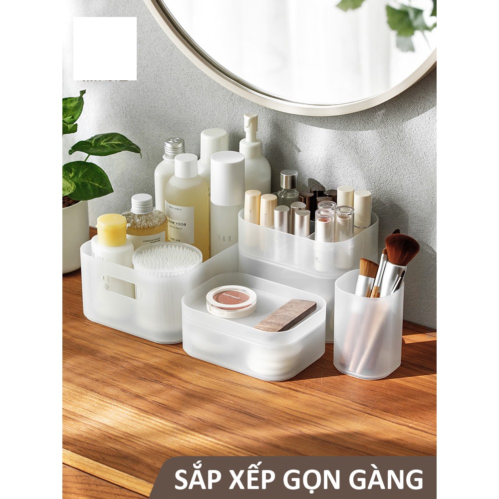 Khay đựng mỹ phẩm đa năng có thể xếp chồng lên nhau