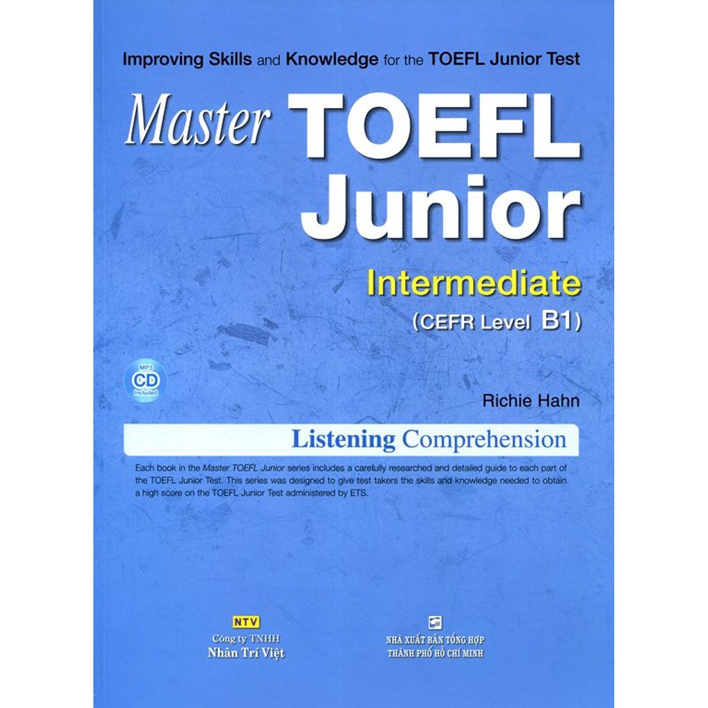 Ns minh tâm - sách - master toefl junior cefr level listening intermediate b1