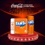 [SIÊU SALE ] Lốc 6 Lon Nước Giải Khát Có Gas Fanta Hương Cam 320ml/Lon Sale 8.8 Coca-Cola Chính Hãng_LD