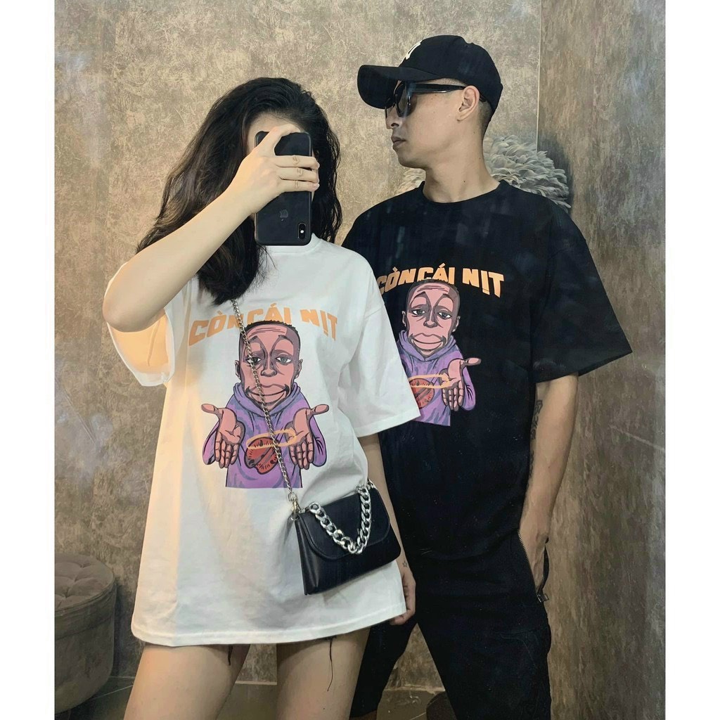 Áo thun tay lỡ nam nữ 'còn cái nịt' thun cotton tp245