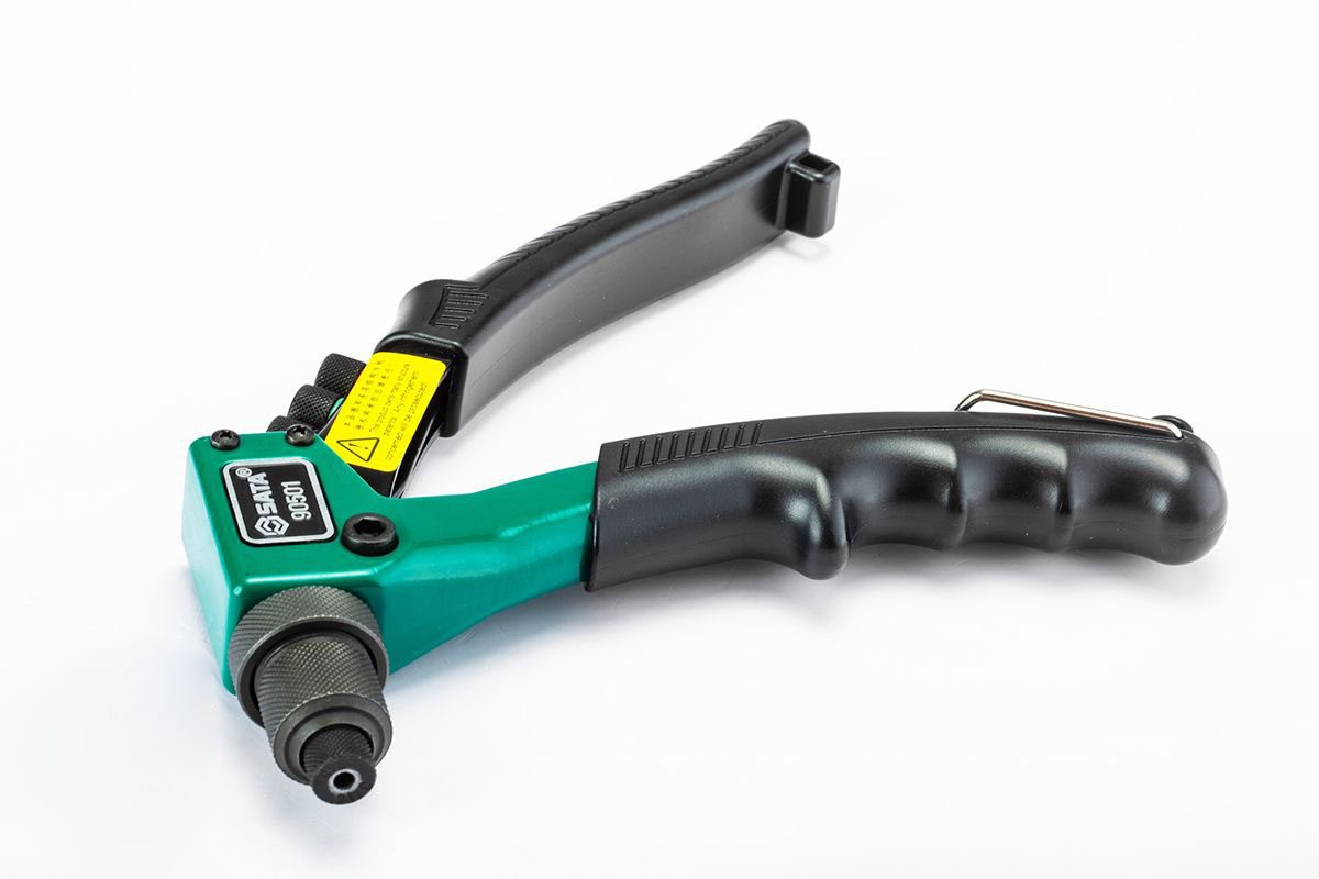 Kềm rút rive trợ lực 8inch 200mm sata 90501 cỡ đinh 2.4, 3.2, 4, 4.8mm - hàng chính hãng