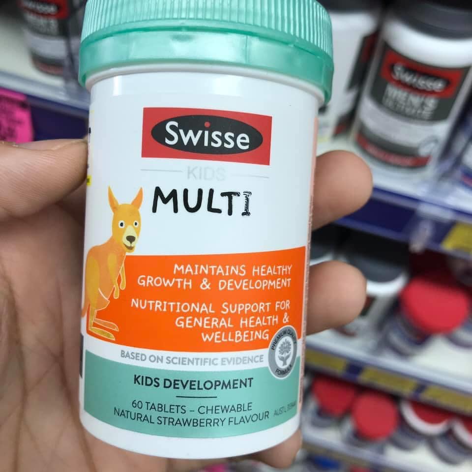 Swisse Kids Multi 60 viên Vitamin tổng hợp cho bé