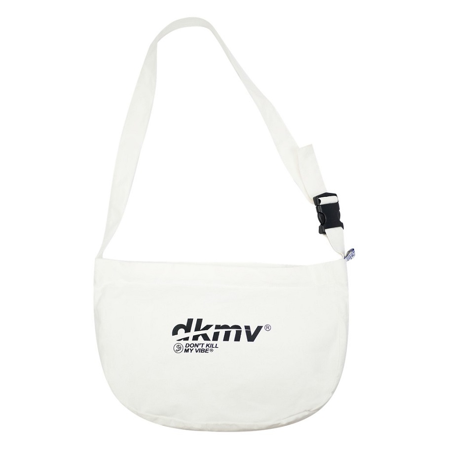 Túi đeo chéo nữ local brand màu trắng DKMV Logo Canvas Bag - WHITE | K-B02