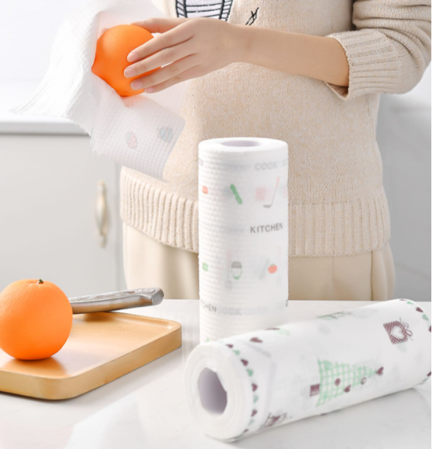 [GIẢM 50%] CUỘN GIẤY LAU BẾP - KHĂN LAU ĐA NĂNG BẰNG VẢI KHÔNG DỆT BỀN DAI, SẠCH DẦU MỠ CHỐNG THẤM TIỆN DỤNG (50 TỜ/CUỘN) - CHẤT GIẤY SIÊU DAI THẤM HÚT TỐT -GIẤY LAU ĐA NĂNG - GIẤY LAU TAY SIÊU DAI CÓ THỂ GIẶT TÁI SỬ DỤN
