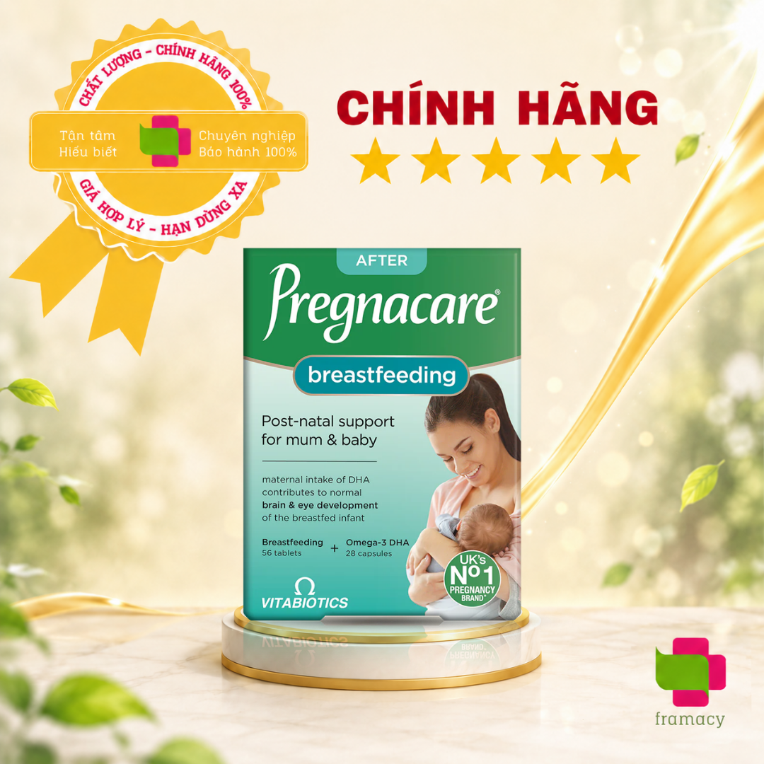Vitamin tổng hợp Pregnacare Breastfeeding Anh (84 viên) giúp lợi sữa và tăng cường đề kháng cho mẹ cho con bú sau sinh