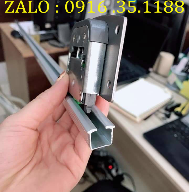 Ray cửa lùa tủ giảm chấn chất lượng cao - hàng dày loại 1 kèm bánh xe giảm chấn cao cấp