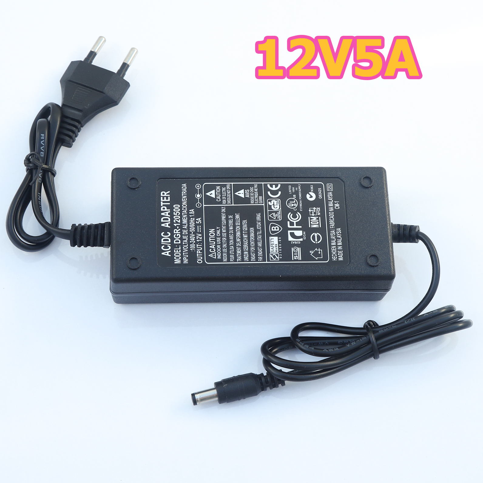 Nguồn Adapter 12V 5A loại tốt đủ công suất