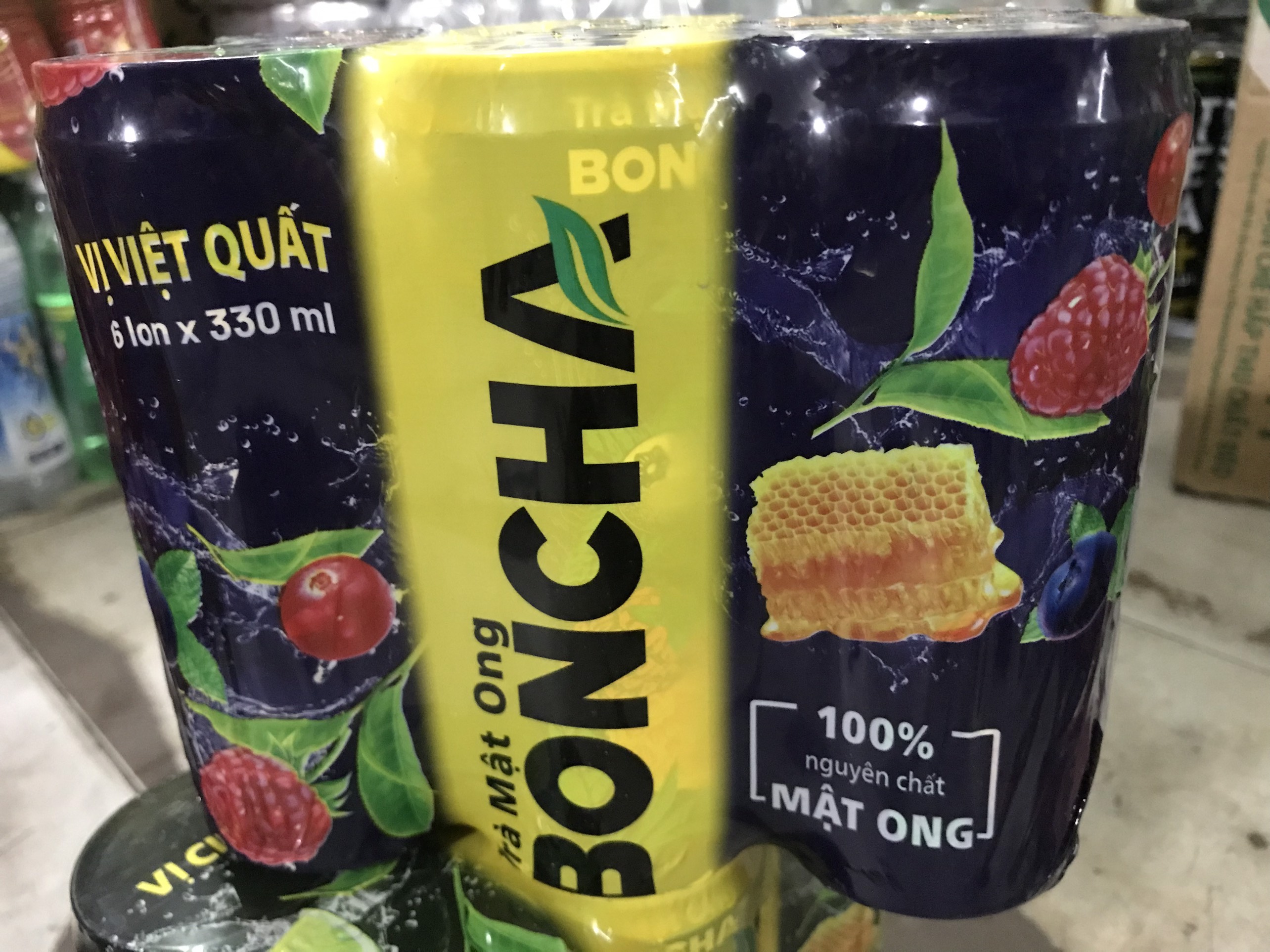 LỐC 6 LON TRÀ MẬT ONG BONCHA