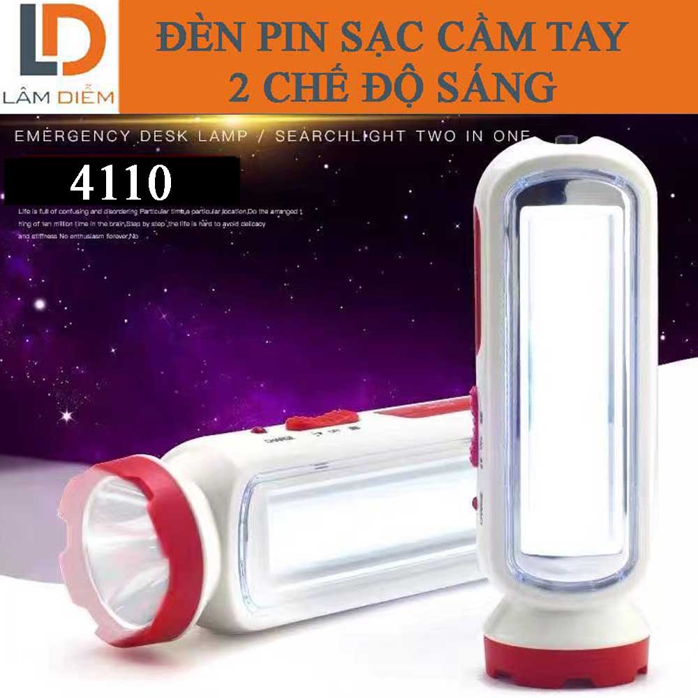 Đèn pin ledcsiêu sáng pin sạc cầm tay đa năng 4110 - 4316