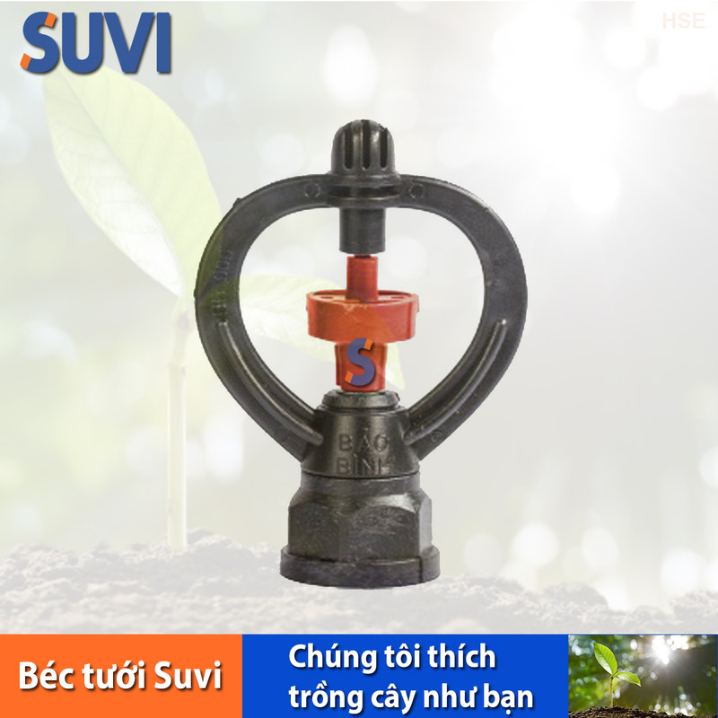 Béc thân xoay 2 tia ren trong 21-27 bb 906 rt