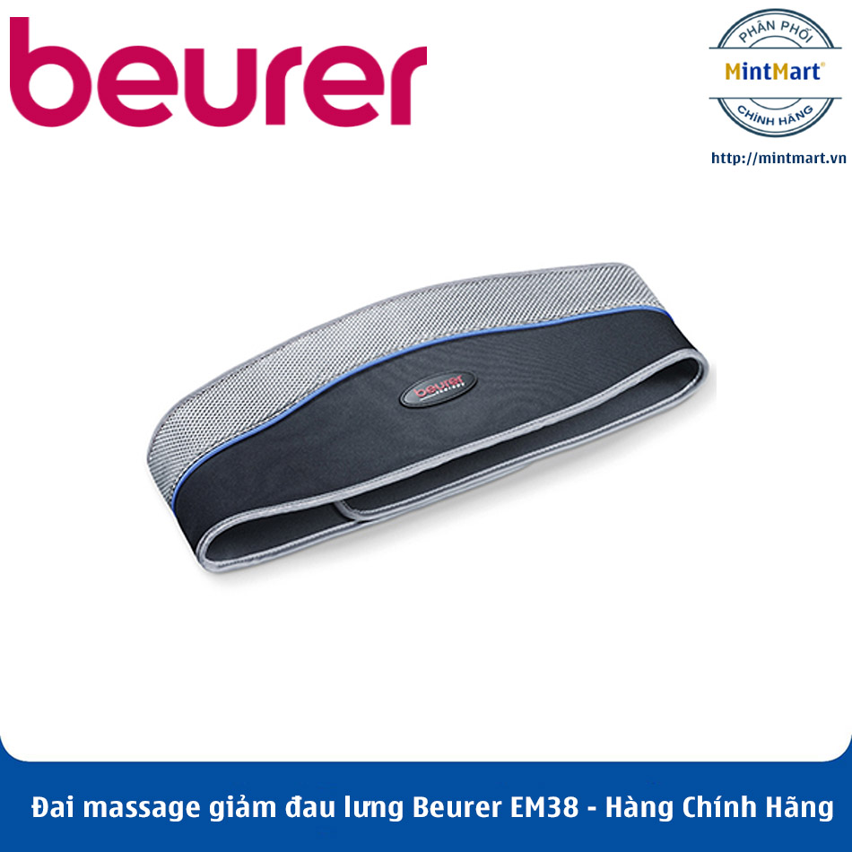 Đai massage giảm đau lưng Beurer EM38 - Hàng Chính Hãng