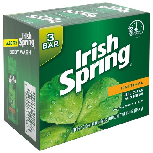 Lốc 3 cục xà bông cục irish spring của mỹ104.8gr x3=314.4g