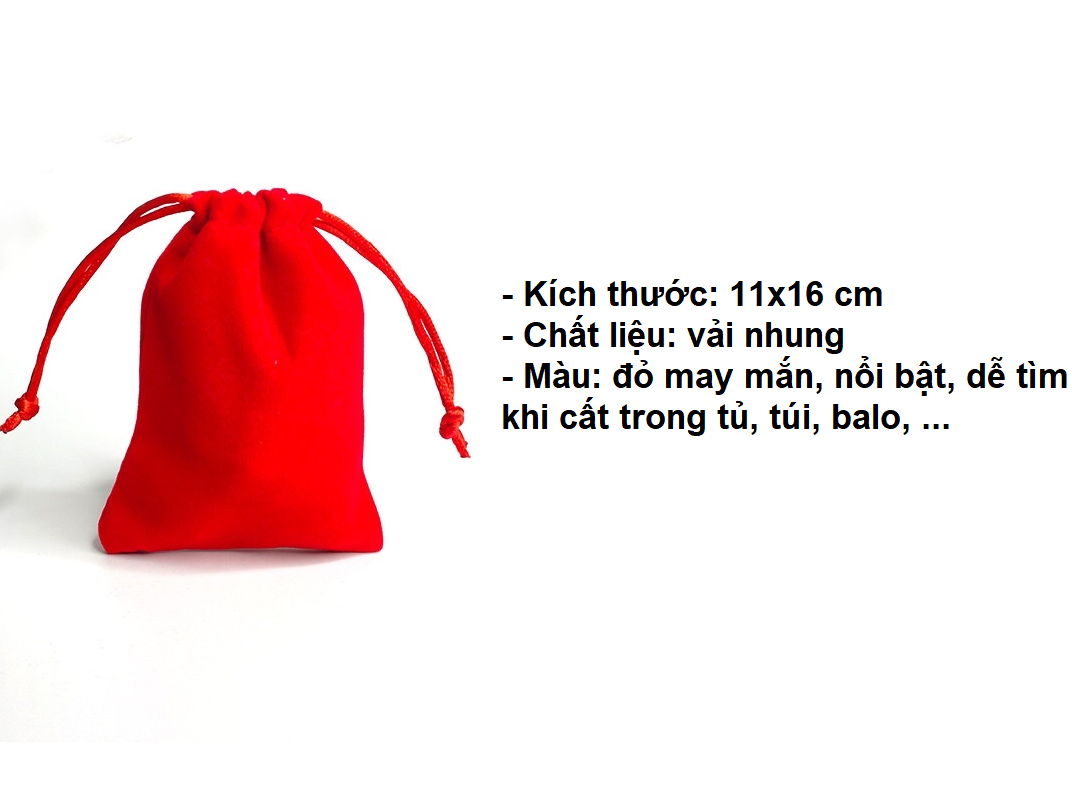 Túi rút bằng vải nhung