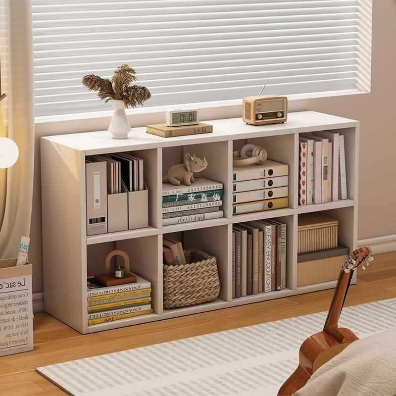 Kệ sách tổ ong 8 ô đa tầng bằng gỗ - GA22, kệ sách để cạnh bàn làm việc