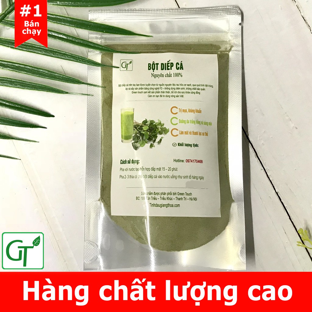 Bột Rau Diếp Cá Uống Nguyên Chất GT Hàng Sấy Lạnh Cao Cấp Gói 100g-200g