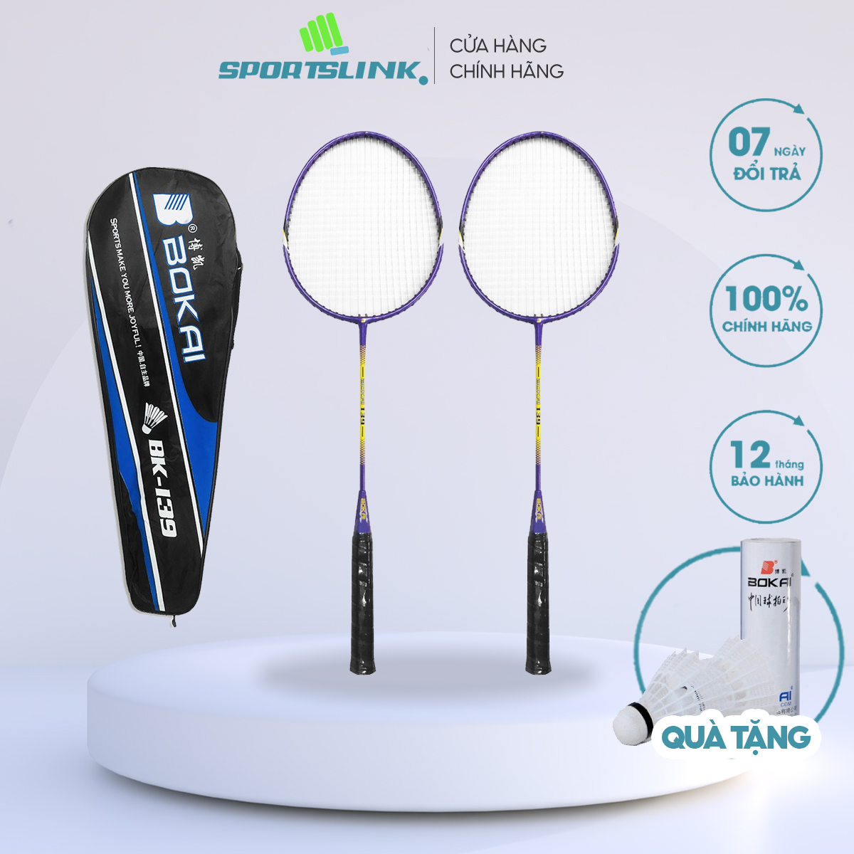 Cặp vợt cầu lông bokai bk-139