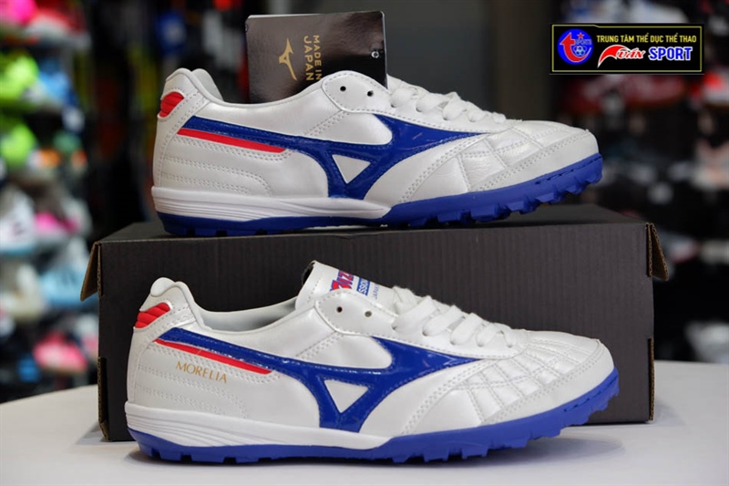 Giày đá bóng mizuno morelia neo tf - trắng xanh