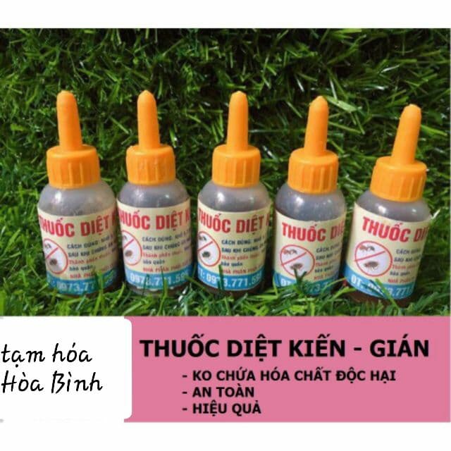 Combo 5 Lọ Diệt Kiến Mối Gián sinh học 10ml Diệt Sạch tận Gốc Kiến Dán An toàn Thân Thiện với môi trường