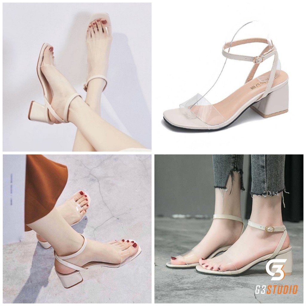 Giày sandal cao gót nữ