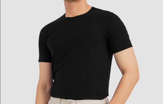 Sale áo thun nam trơn cổ tròn đơn giản