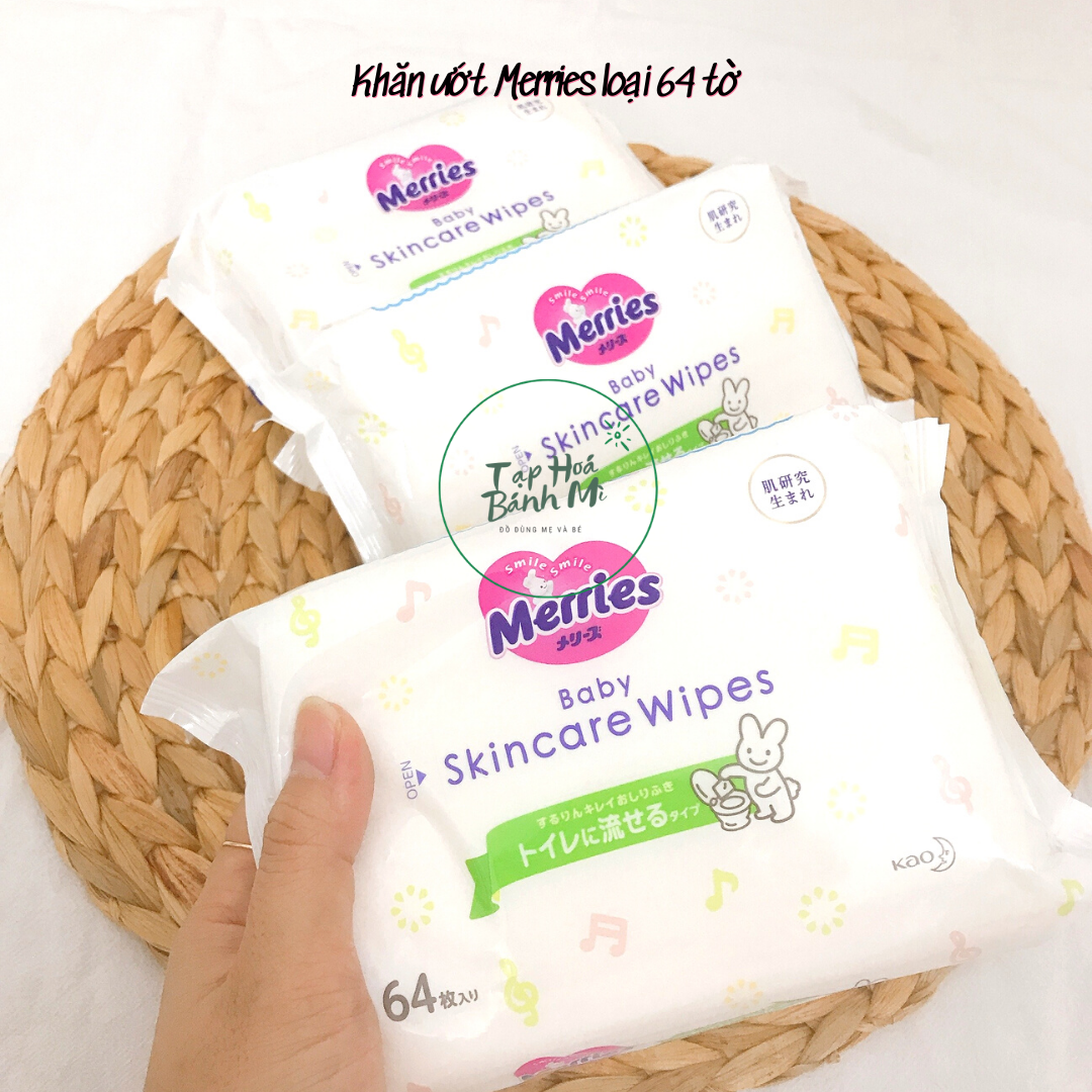 Khăn ướt Merries 64 tờ