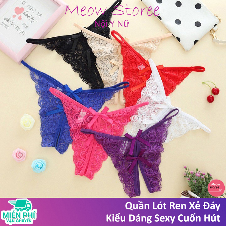 Quần Lót Ren Xẻ Đáy - Quần Lót Không Đáy Sexy