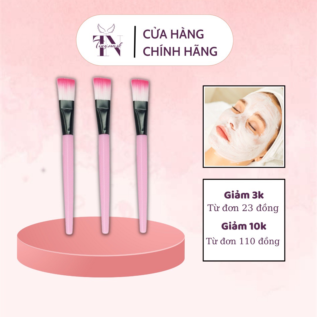 Lẻ 1 cọ đắp mặt nạ - cọ quét mặt nạ - mask silicon cán hồng