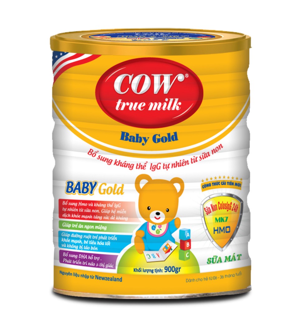 Sữa Cow True Milk Baby Gold 900G - Tăng Cường Hệ Miễn Dịch
