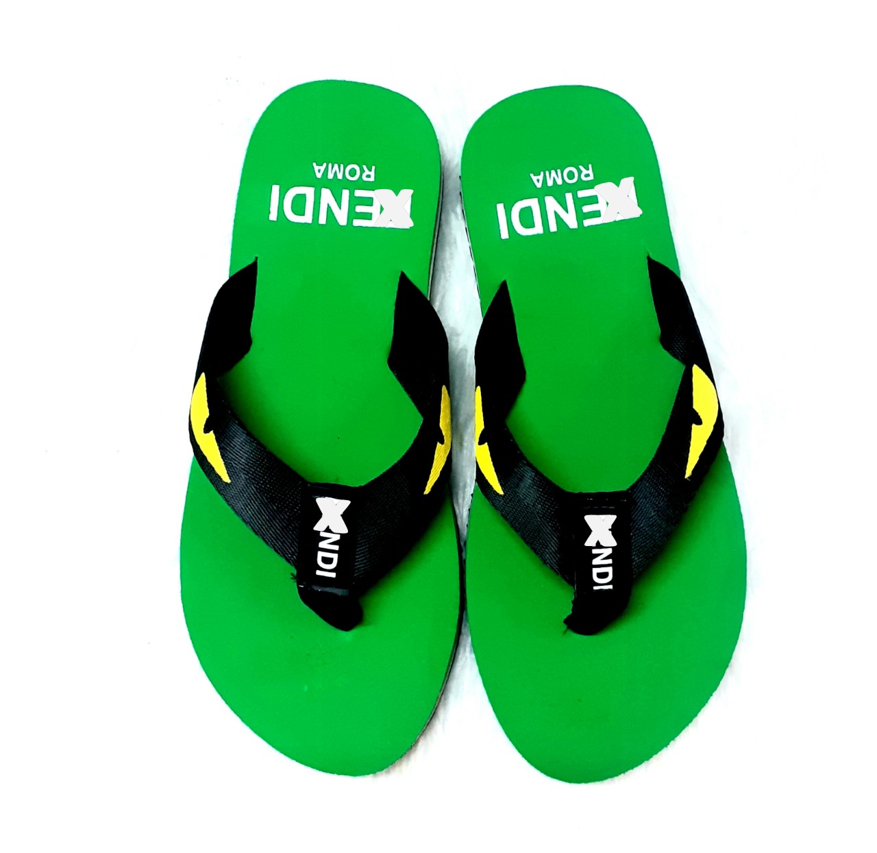 Dép kẹp nam FD mắt cáo thời trang xanh lá